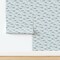 Little Blue Narwhal Ocean Animal Waves Light Under The Sea Life Coastal Creature Custom Removable Wallpaper by Spoonflower Peel & Stick Wallpaper 2FT Wide
